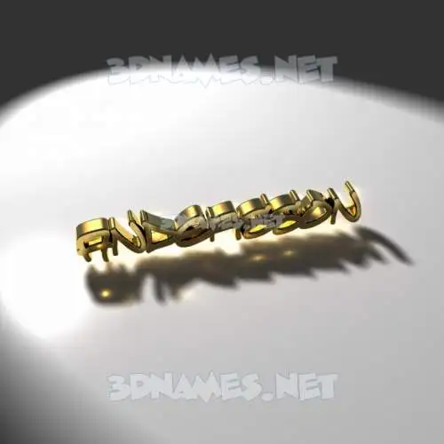 andersson in Gold Shine style - 3D name wallpaper