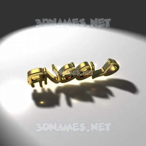 angelo in Gold Shine style - 3D name wallpaper