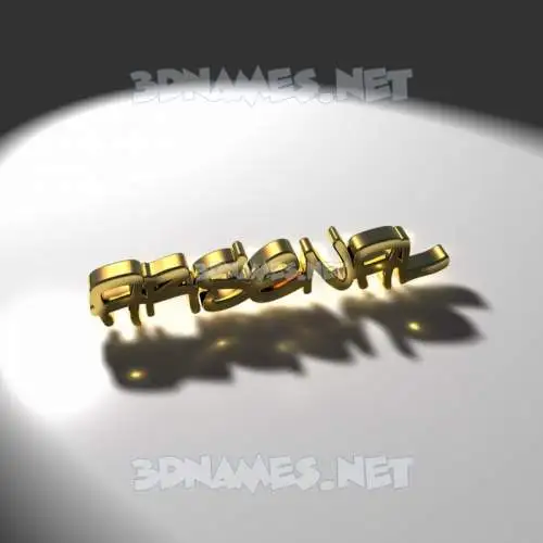 arsenal in Gold Shine style - 3D name wallpaper
