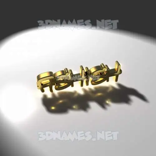 ashish in Gold Shine style - 3D name wallpaper