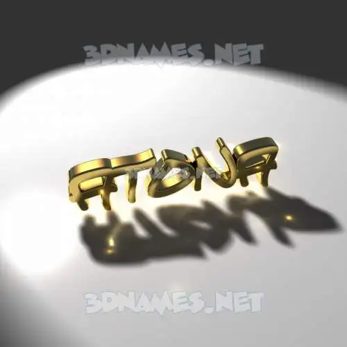 atona in Gold Shine style - 3D name wallpaper atona in Gold Shine style - 3D name wallpaper
