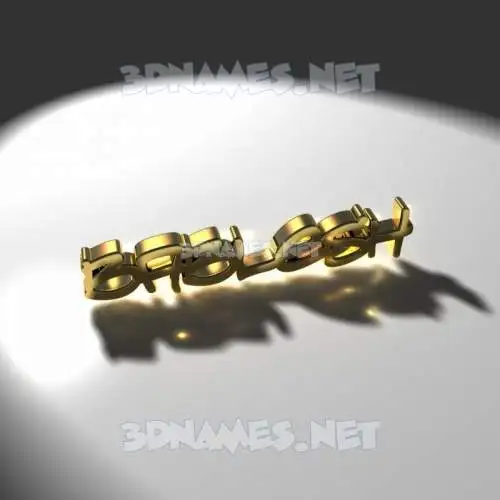 bablesh in Gold Shine style - 3D name wallpaper