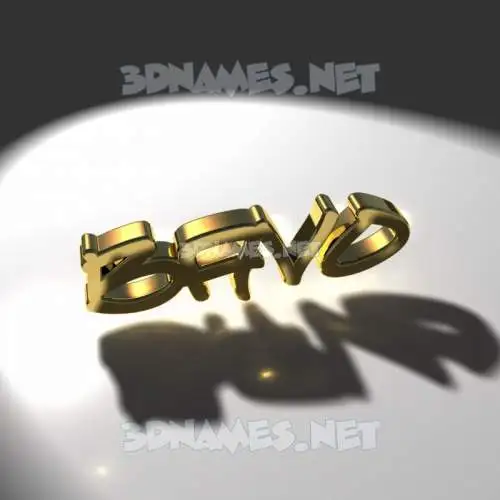 bavo in Gold Shine style - 3D name wallpaper
