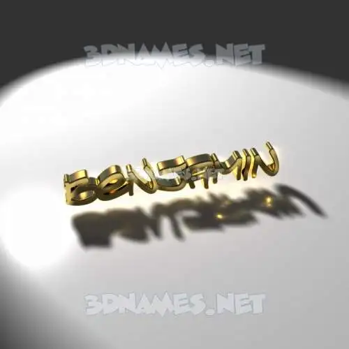 benjamin in Gold Shine style - 3D name wallpaper