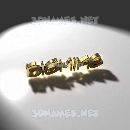 bigmike in Gold Shine style - 3D name wallpaper