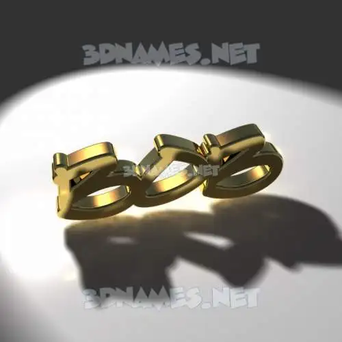 bob in Gold Shine style - 3D name wallpaper