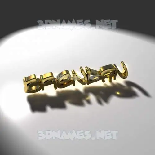 brendan in Gold Shine style - 3D name wallpaper brendan in Gold Shine style - 3D name wallpaper