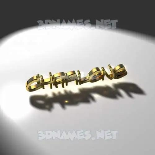 charlene in Gold Shine style - 3D name wallpaper