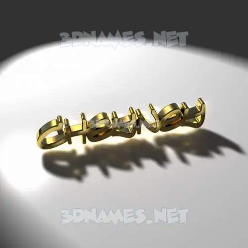 cheyney in Gold Shine style - 3D name wallpaper