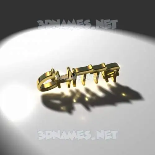 chitta in Gold Shine style - 3D name wallpaper