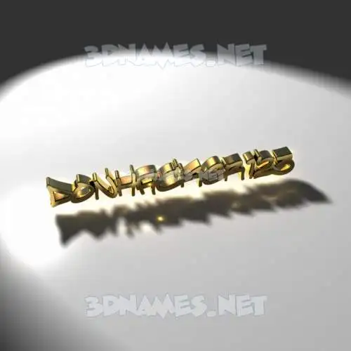 donhacker123 in Gold Shine style - 3D name wallpaper