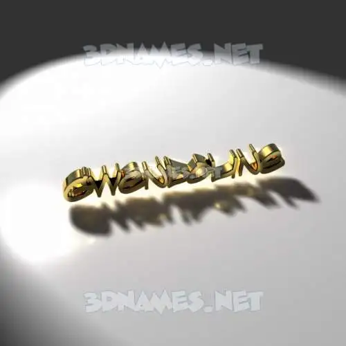 gwendoline in Gold Shine style - 3D name wallpaper gwendoline in Gold Shine style - 3D name wallpaper