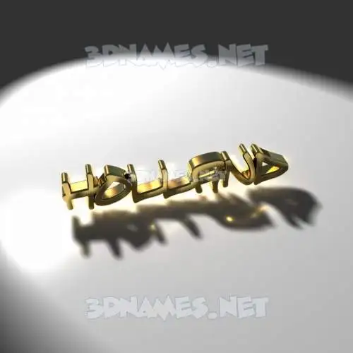 holland in Gold Shine style - 3D name wallpaper holland in Gold Shine style - 3D name wallpaper