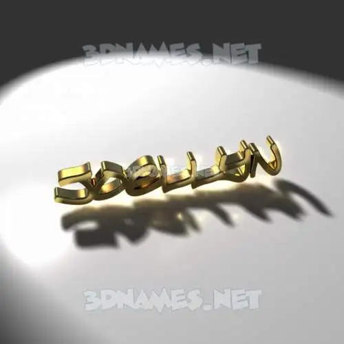 joellyn in Gold Shine style - 3D name wallpaper