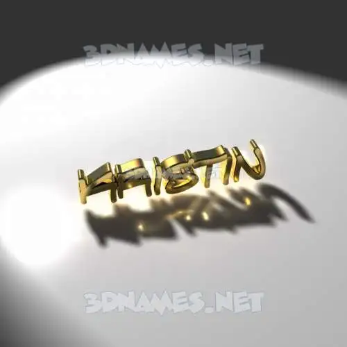 kristin in Gold Shine style - 3D name wallpaper kristin in Gold Shine style - 3D name wallpaper
