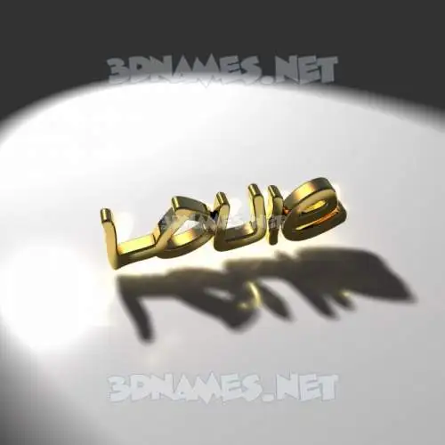 louie in Gold Shine style - 3D name wallpaper louie in Gold Shine style - 3D name wallpaper