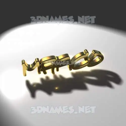 marco in Gold Shine style - 3D name wallpaper marco in Gold Shine style - 3D name wallpaper