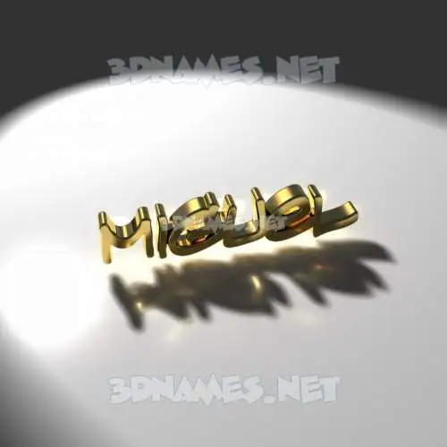 miguel in Gold Shine style - 3D name wallpaper miguel in Gold Shine style - 3D name wallpaper