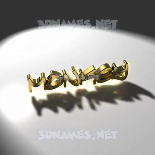 monkey in Gold Shine style - 3D name wallpaper monkey in Gold Shine style - 3D name wallpaper