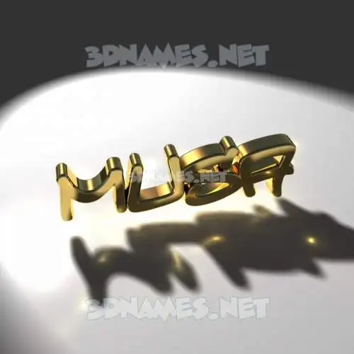 musa in Gold Shine style - 3D name wallpaper musa in Gold Shine style - 3D name wallpaper