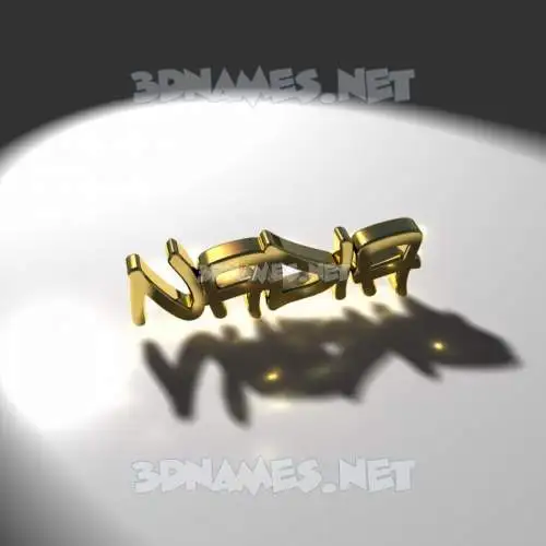 nadia in Gold Shine style - 3D name wallpaper