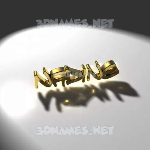nadine in Gold Shine style - 3D name wallpaper nadine in Gold Shine style - 3D name wallpaper