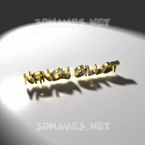 nancy gillet in Gold Shine style - 3D name wallpaper nancy gillet in Gold Shine style - 3D name wallpaper