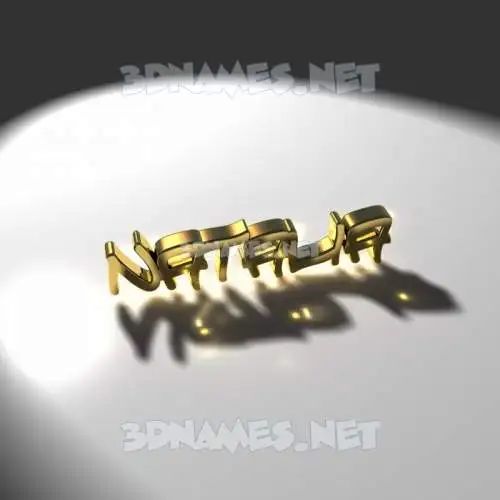 natalia in Gold Shine style - 3D name wallpaper