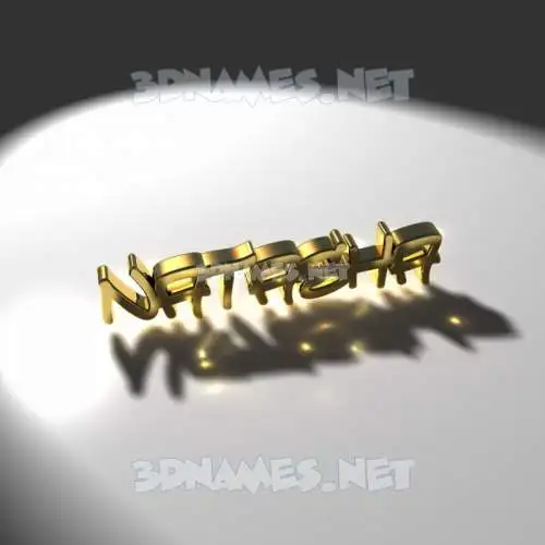 natasha in Gold Shine style - 3D name wallpaper