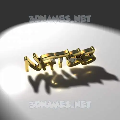 natss in Gold Shine style - 3D name wallpaper