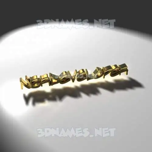nbrdeveloper in Gold Shine style - 3D name wallpaper