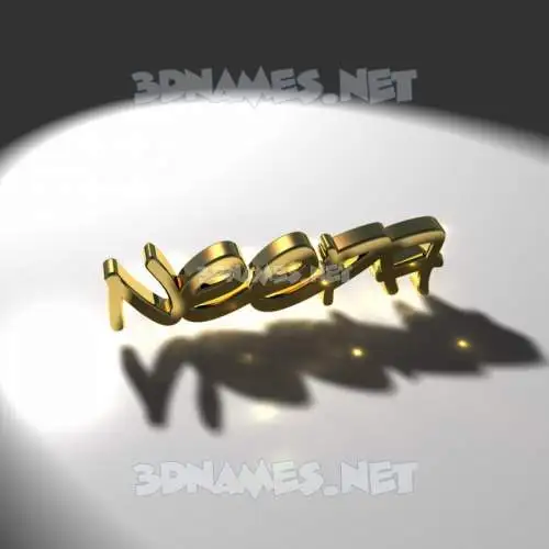 neepa in Gold Shine style - 3D name wallpaper