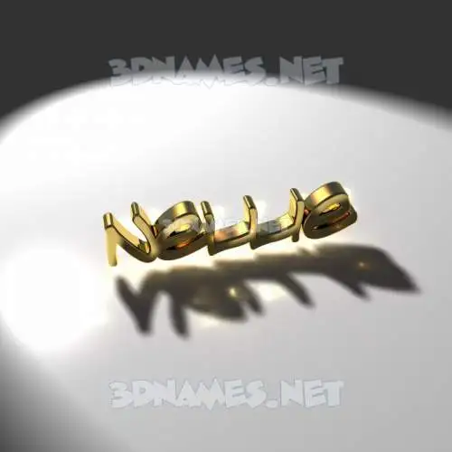 nellie in Gold Shine style - 3D name wallpaper nellie in Gold Shine style - 3D name wallpaper