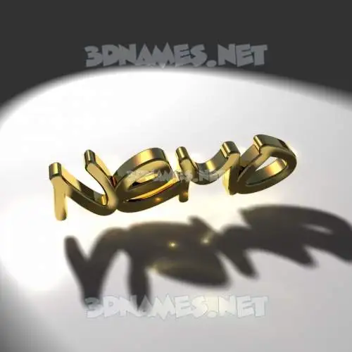 nemo in Gold Shine style - 3D name wallpaper nemo in Gold Shine style - 3D name wallpaper