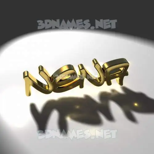nena in Gold Shine style - 3D name wallpaper