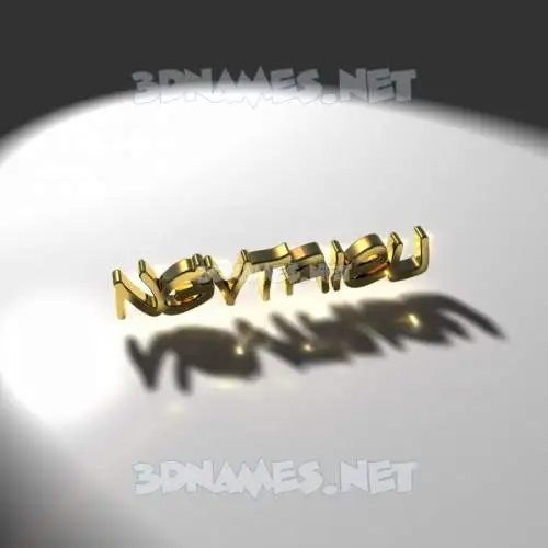 ngvtrieu in Gold Shine style - 3D name wallpaper