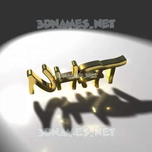 nhat in Gold Shine style - 3D name wallpaper