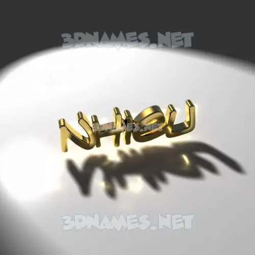 nhieu in Gold Shine style - 3D name wallpaper nhieu in Gold Shine style - 3D name wallpaper