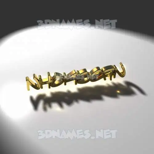 nhokbean in Gold Shine style - 3D name wallpaper nhokbean in Gold Shine style - 3D name wallpaper
