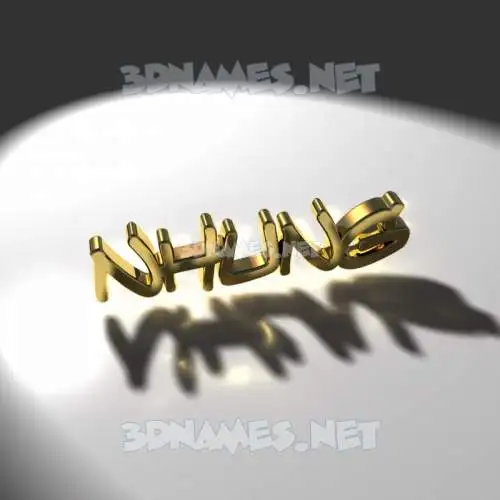 nhung in Gold Shine style - 3D name wallpaper nhung in Gold Shine style - 3D name wallpaper