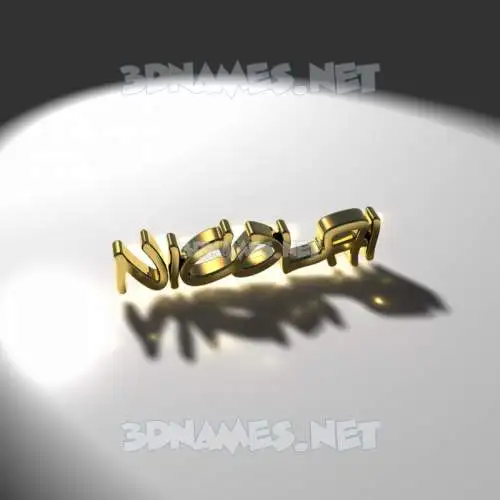 nicolai in Gold Shine style - 3D name wallpaper nicolai in Gold Shine style - 3D name wallpaper