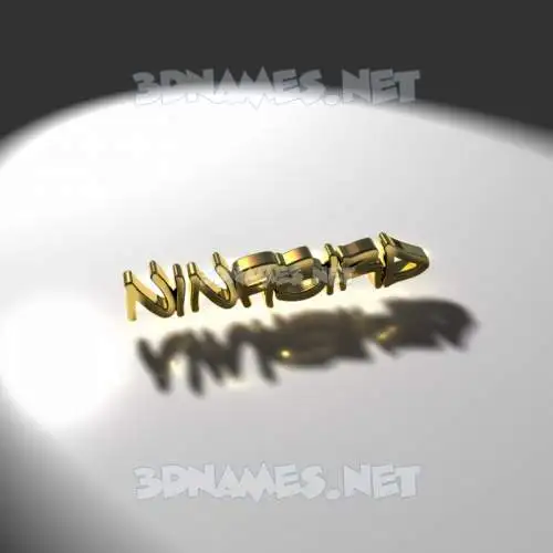 ninabird in Gold Shine style - 3D name wallpaper ninabird in Gold Shine style - 3D name wallpaper