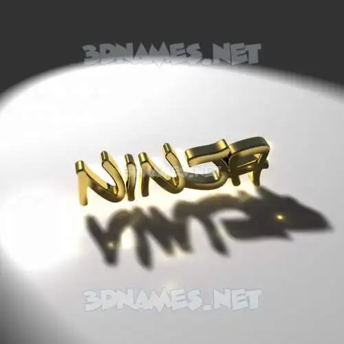 ninja in Gold Shine style - 3D name wallpaper ninja in Gold Shine style - 3D name wallpaper