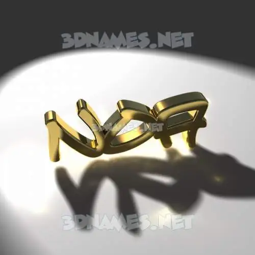 noa in Gold Shine style - 3D name wallpaper