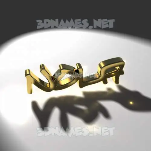 nola in Gold Shine style - 3D name wallpaper