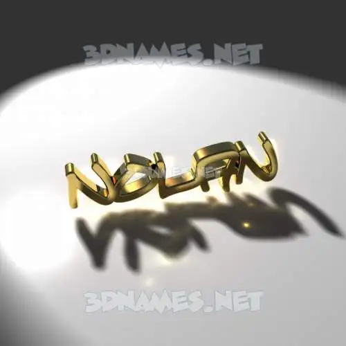 nolan in Gold Shine style - 3D name wallpaper nolan in Gold Shine style - 3D name wallpaper