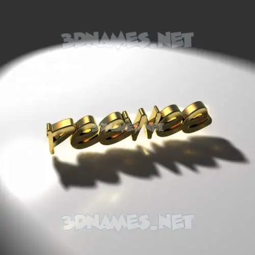 peewee in Gold Shine style - 3D name wallpaper peewee in Gold Shine style - 3D name wallpaper