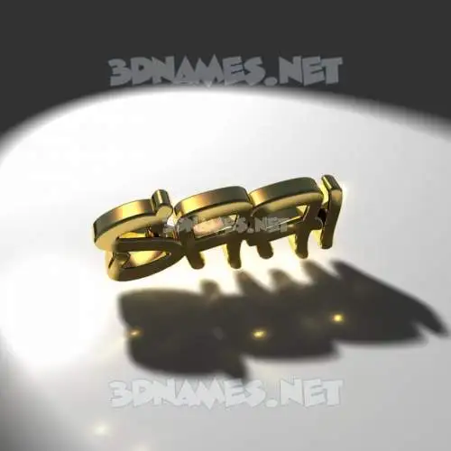 saai in Gold Shine style - 3D name wallpaper