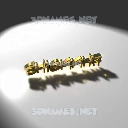 shiekkha in Gold Shine style - 3D name wallpaper