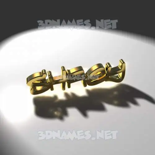 shrey in Gold Shine style - 3D name wallpaper